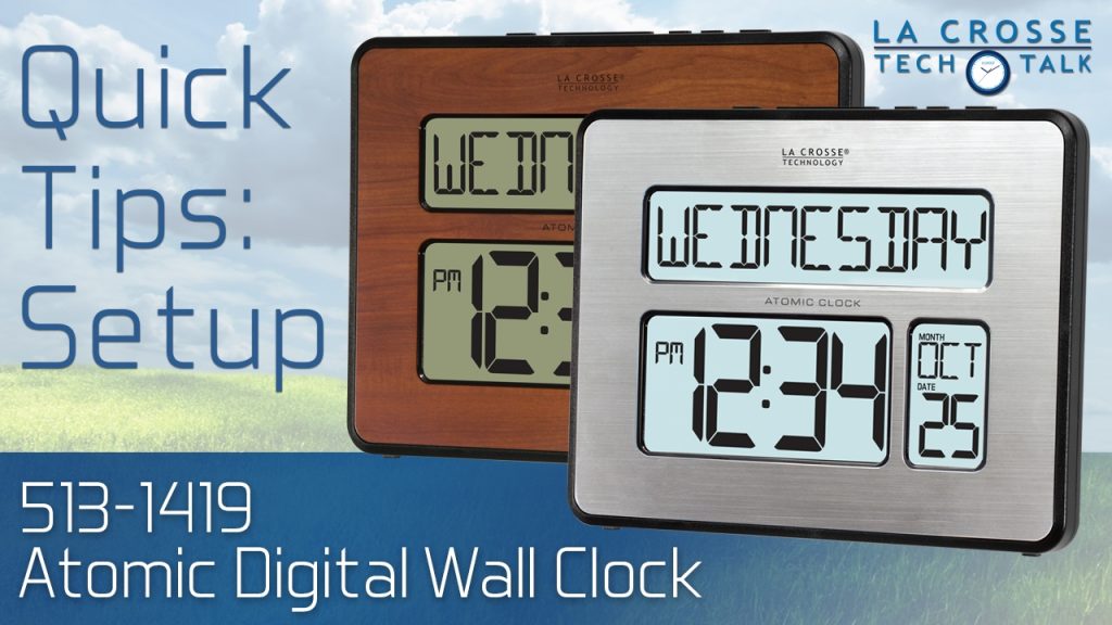 How to Set a Lacrosse Atomic Clock