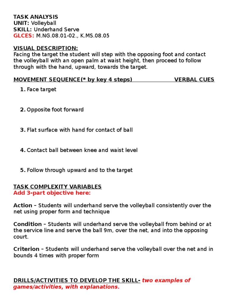 How to Underhand Serve in Volleyball 3 Sentences Summary