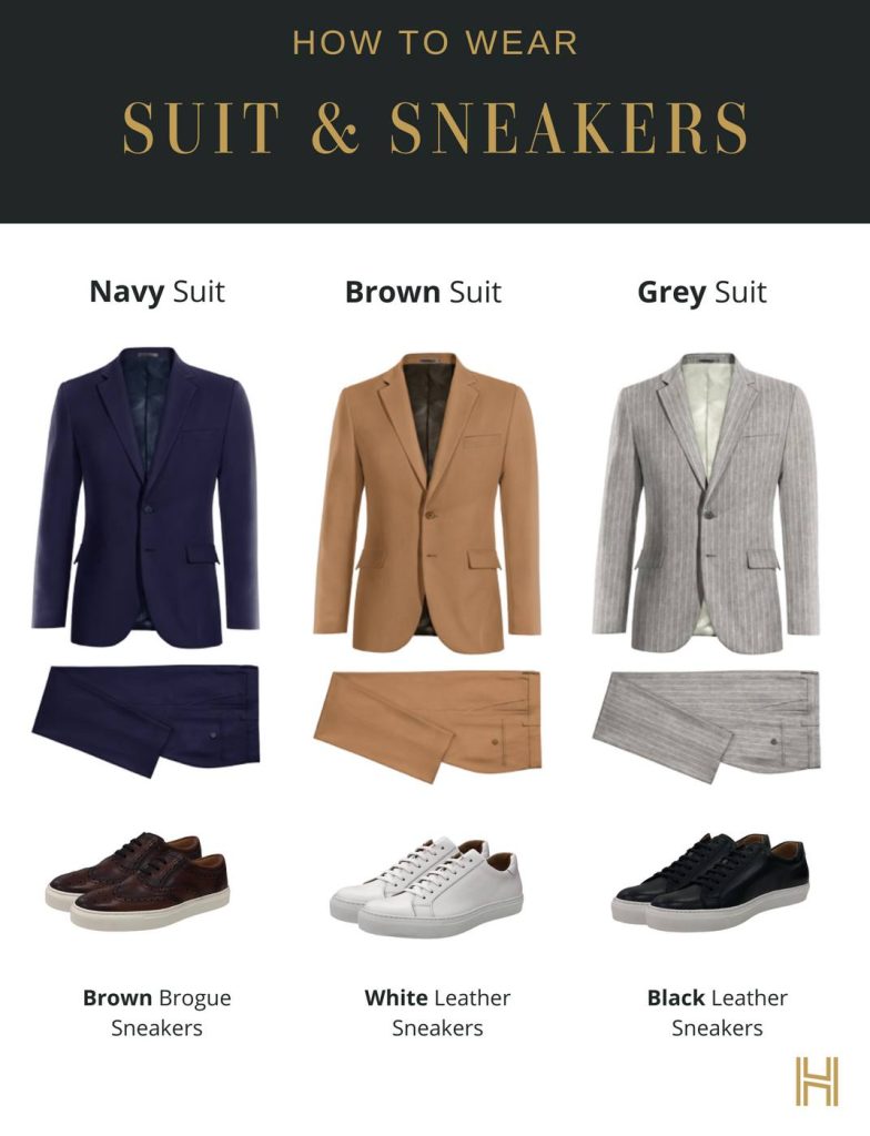 How to Wear a Suit With Tennis Shoes