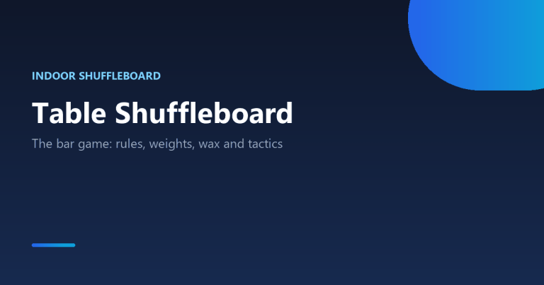 How to play table shuffleboard: rules, scoring, wax and strategy