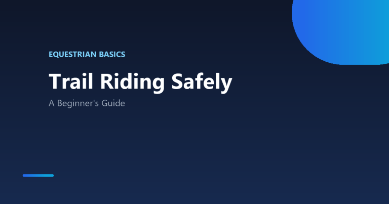 How to trail ride safely as a beginner