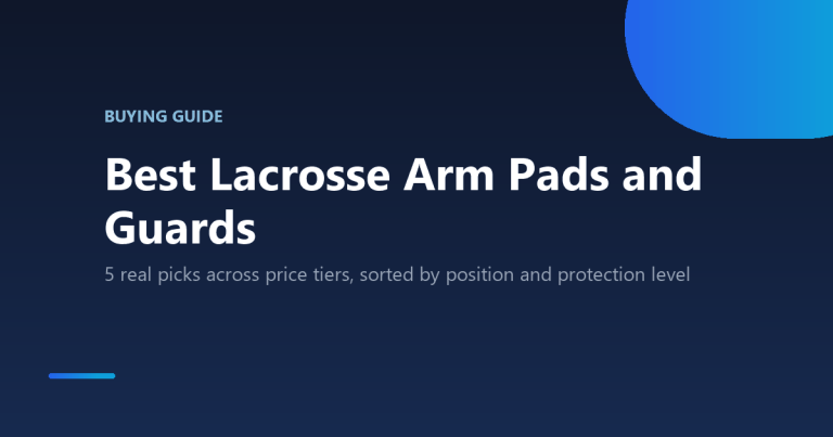 Best lacrosse arm pads and guards buying guide