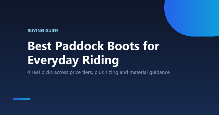 Best paddock boots for everyday riding buying guide