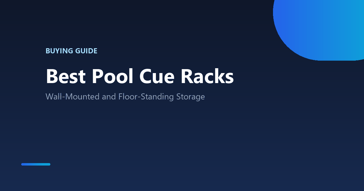 Best pool cue racks and wall storage