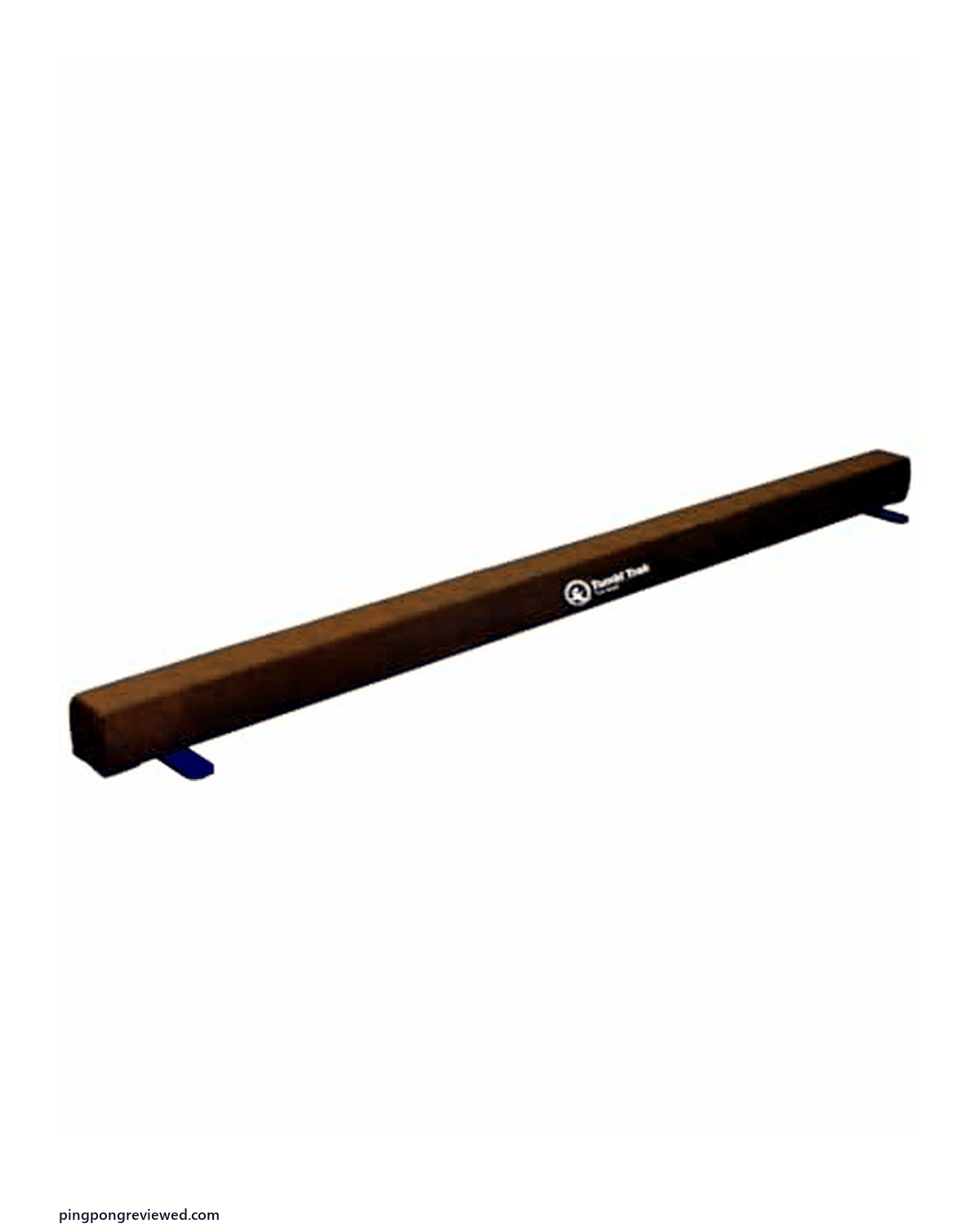 Suede-top wood-core home balance beam similar to a competition beam