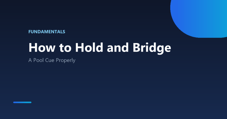 How to hold a pool cue with proper grip and bridge