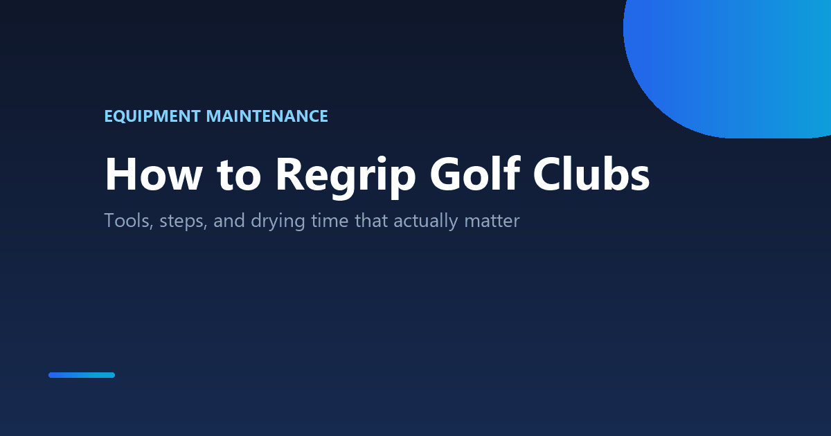 How to regrip golf clubs at home, step by step
