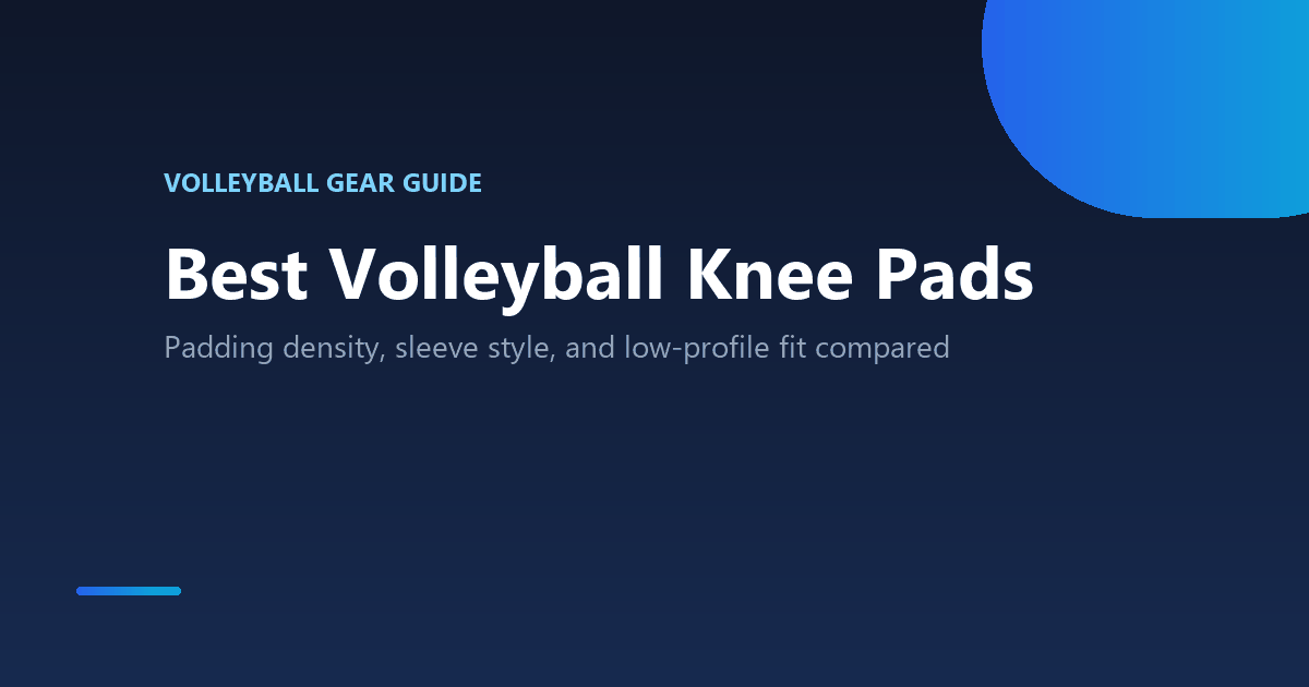 Volleyball player wearing knee pads for a defensive dig
