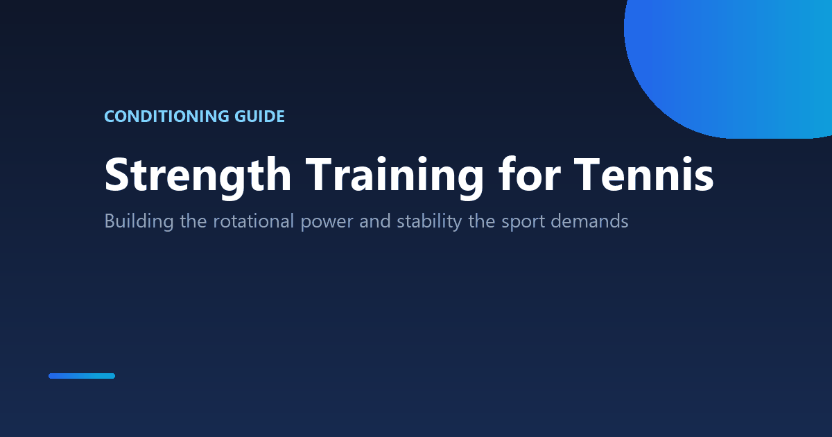 Strength training for tennis players