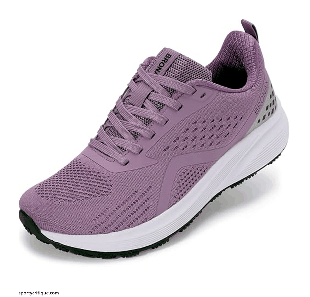 BRONAX women's wide toe box road running shoe, 10W, in purple