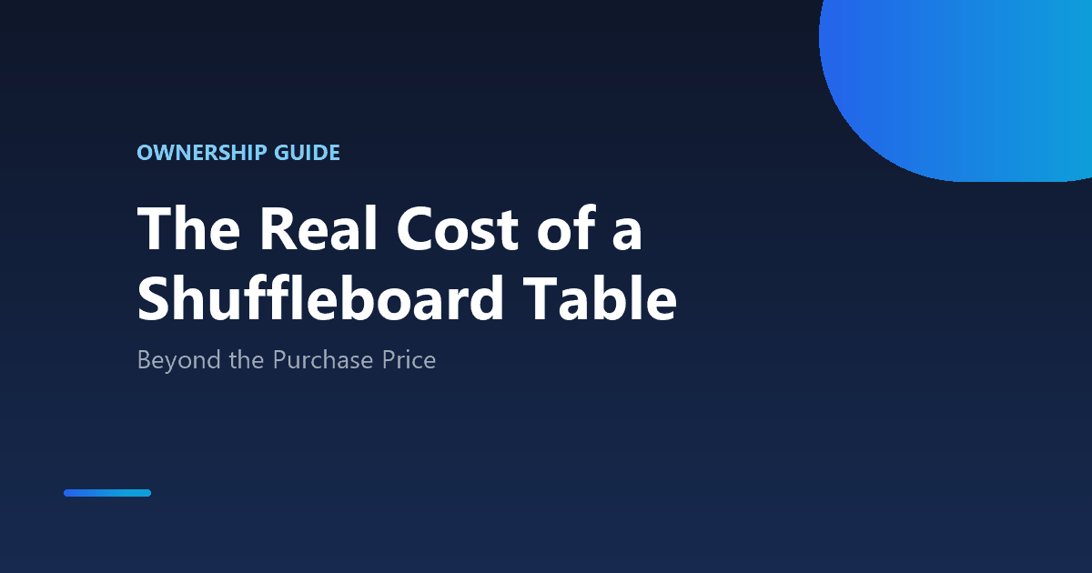 What it really costs to own and maintain a shuffleboard table