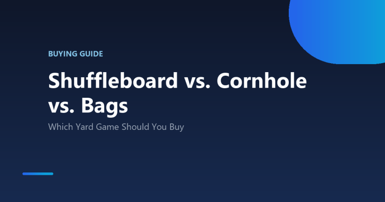 Shuffleboard vs cornhole vs bags: which yard game should you buy