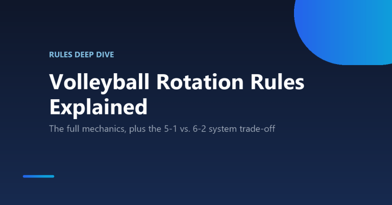 Volleyball rotation rules explained