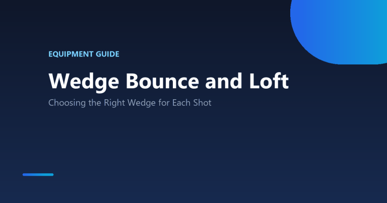 Wedge bounce and loft explained